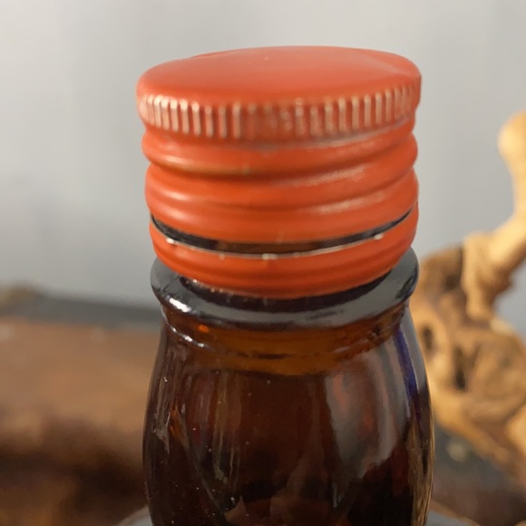 Anton Riemerschmid Munchen Amber Bottle With Painted Castles - Picture 4 of 7